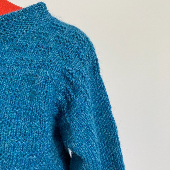 Gansey Blue Jay Sweater Hand knit Small - Picture 2 of 13